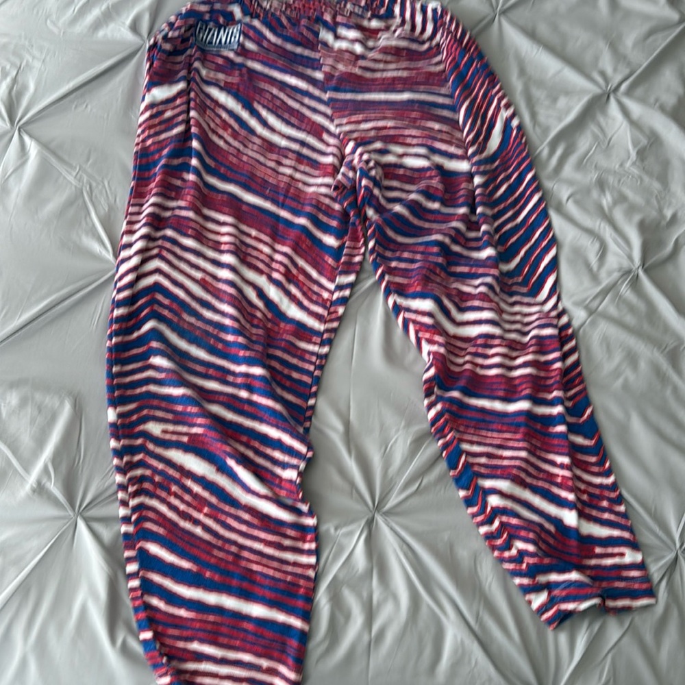 Giants Zubaz NFL Tiger Stripped Pants
